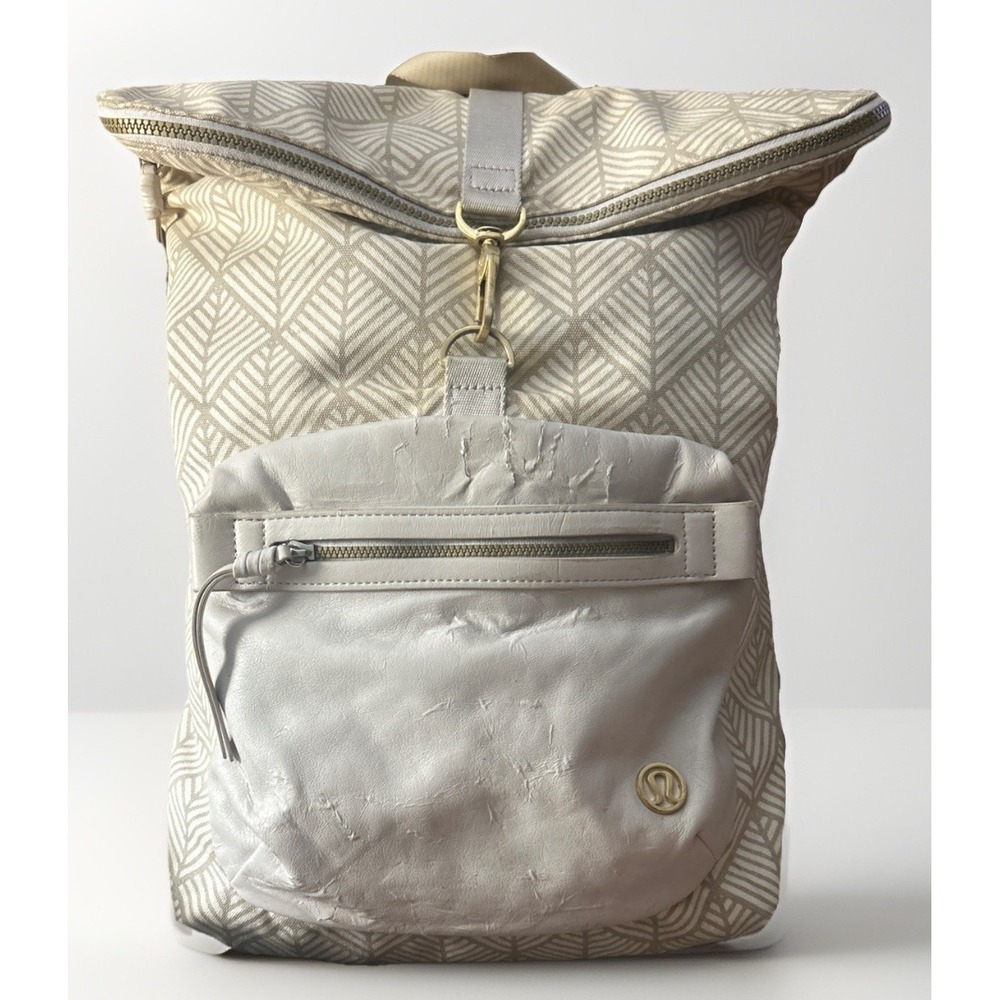 LULULEMON Backpack Diamond Palm Gray Large Read